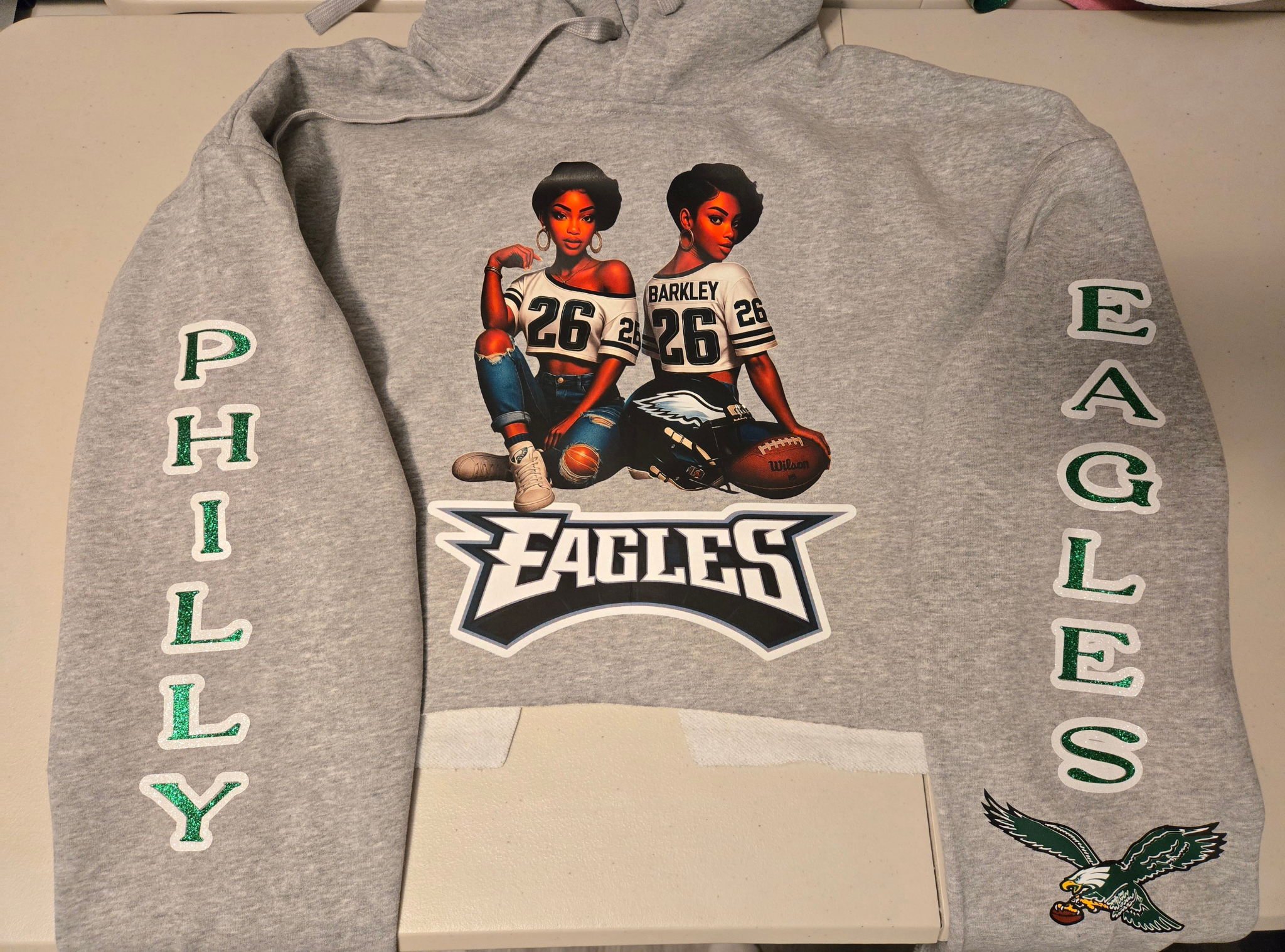 Cropped Eagles Hoodie