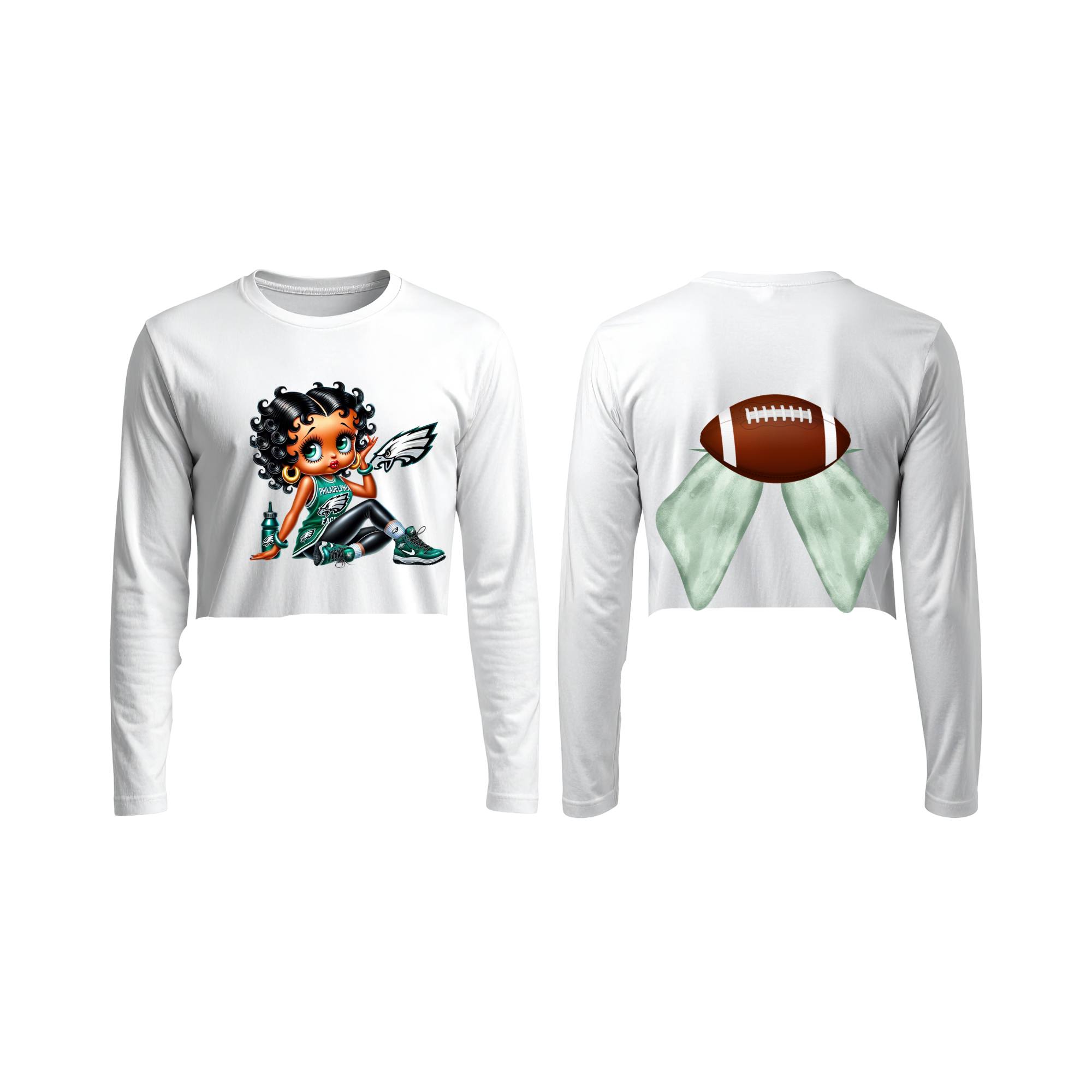 Long sleeve cropped shirt